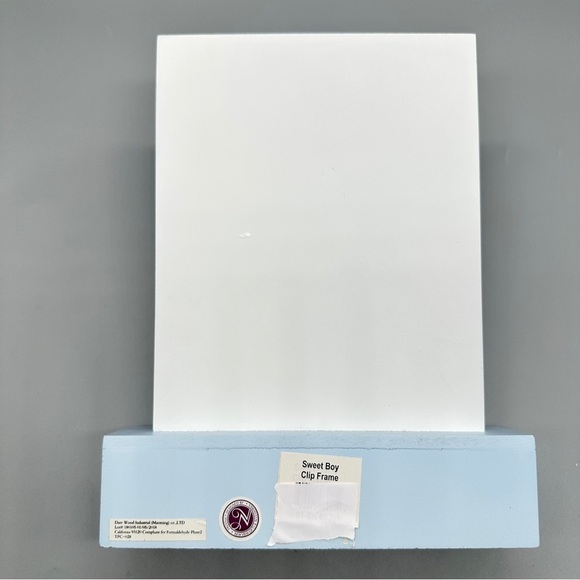 NWT Sweet Boy Photo Frame with Clip Size 4  X 6 - Picture 2 of 2